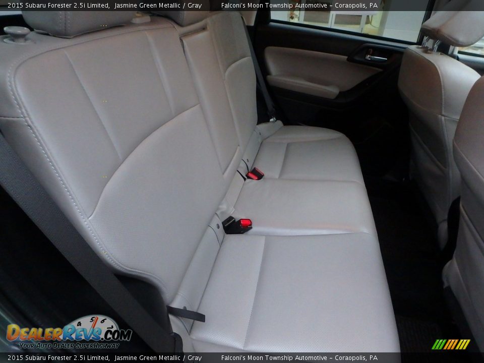 2015 Subaru Forester 2.5i Limited Jasmine Green Metallic / Gray Photo #14