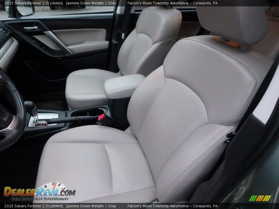 2015 Subaru Forester 2.5i Limited Jasmine Green Metallic / Gray Photo #15