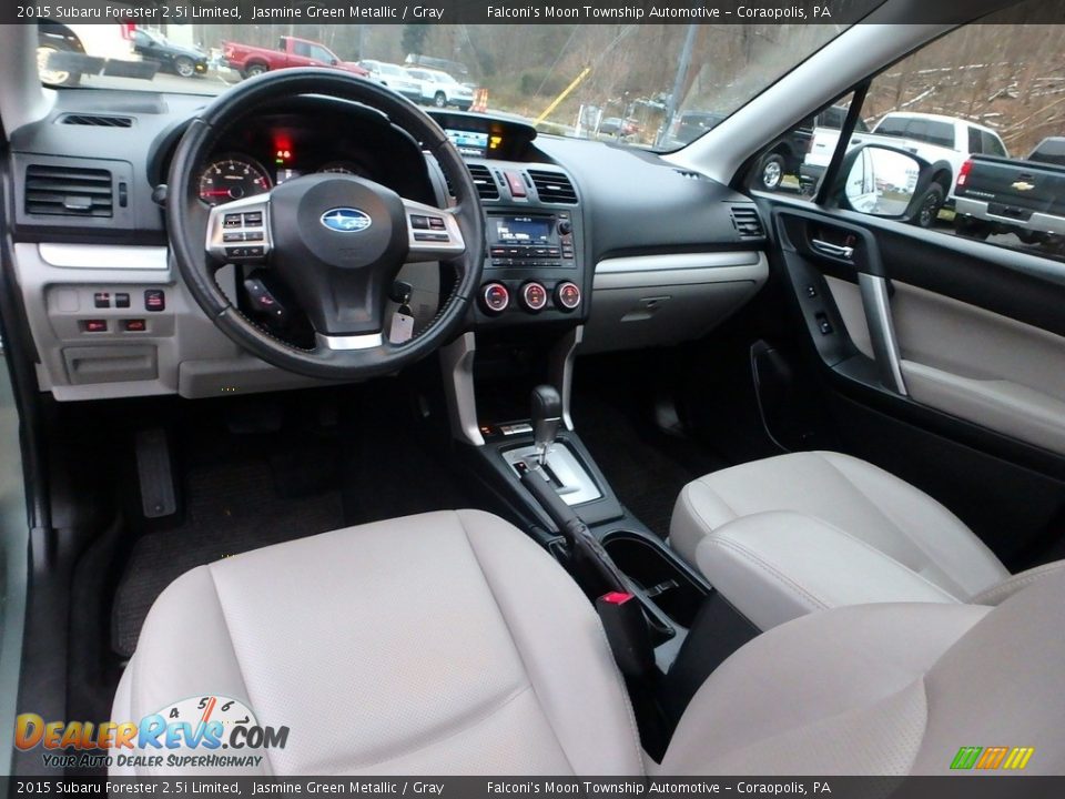 2015 Subaru Forester 2.5i Limited Jasmine Green Metallic / Gray Photo #17