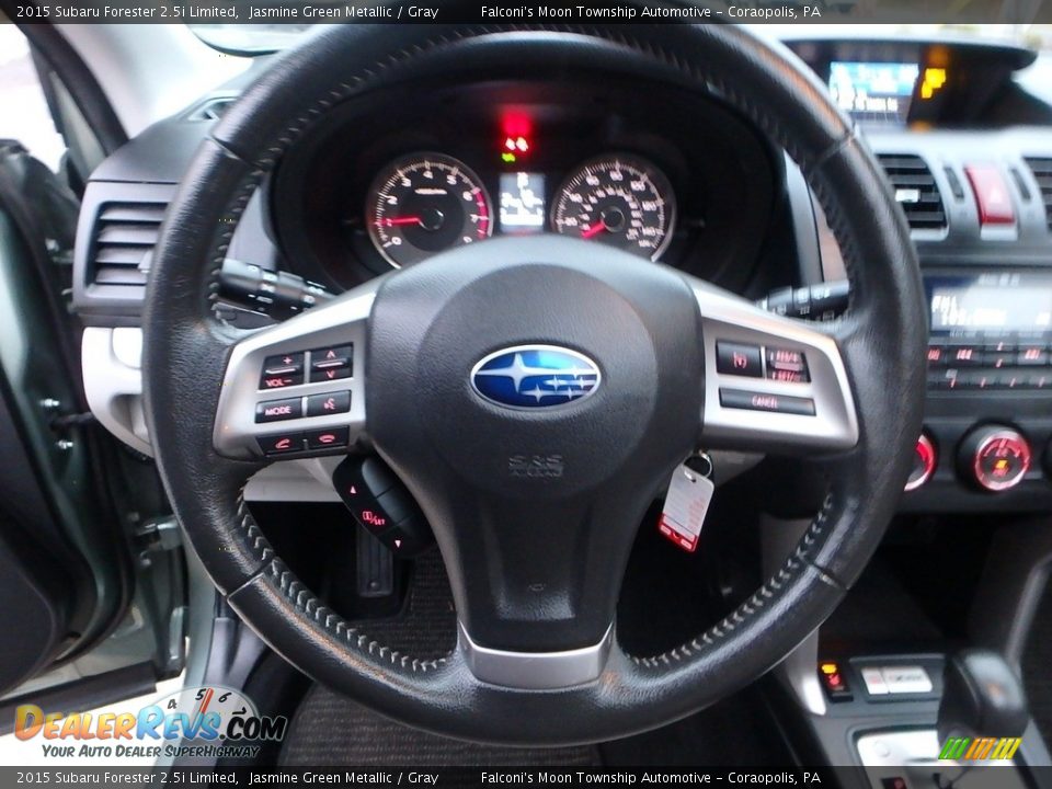 2015 Subaru Forester 2.5i Limited Jasmine Green Metallic / Gray Photo #21