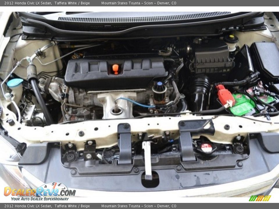 2012 Honda Civic LX Sedan Taffeta White / Beige Photo #27