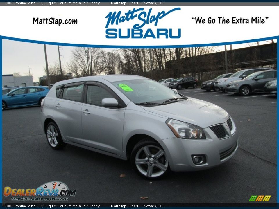 2009 Pontiac Vibe 2.4 Liquid Platinum Metallic / Ebony Photo #1