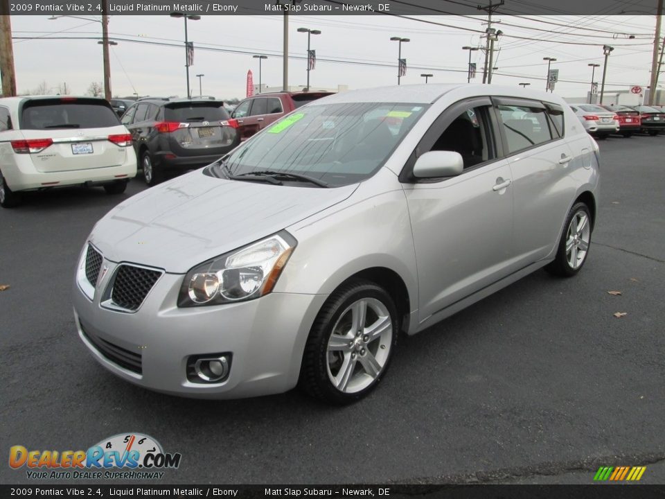2009 Pontiac Vibe 2.4 Liquid Platinum Metallic / Ebony Photo #2