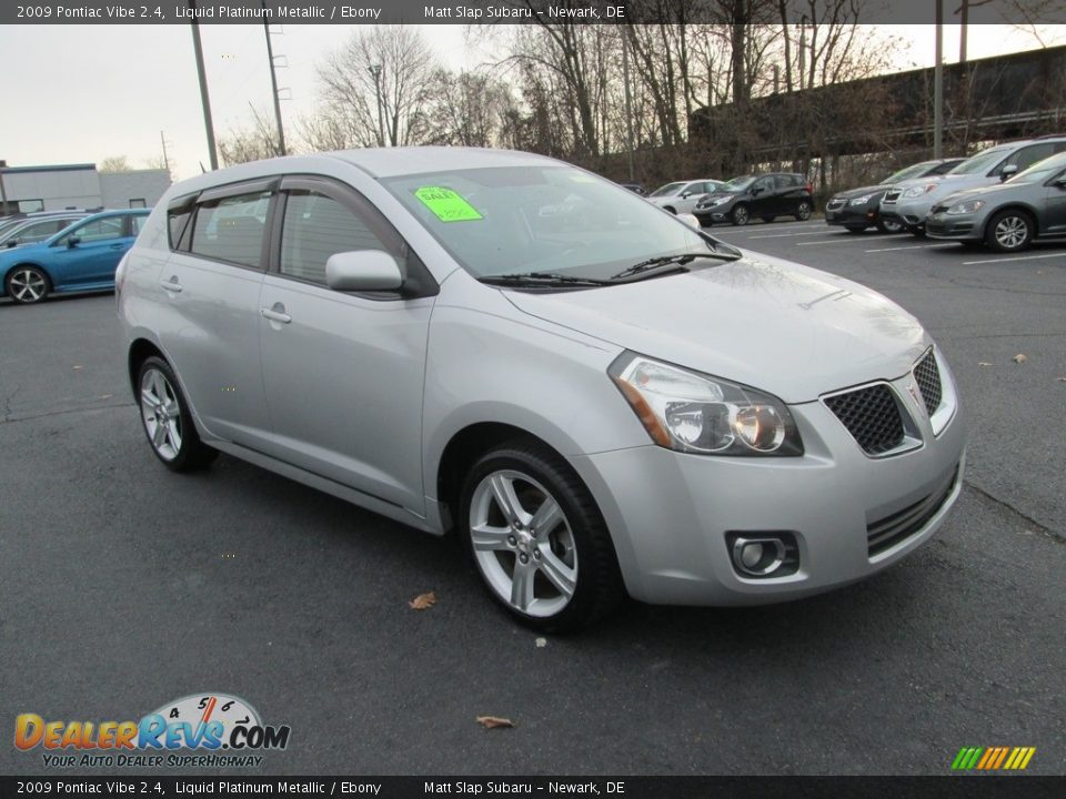 2009 Pontiac Vibe 2.4 Liquid Platinum Metallic / Ebony Photo #4