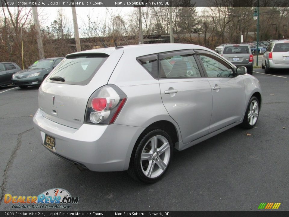 2009 Pontiac Vibe 2.4 Liquid Platinum Metallic / Ebony Photo #6