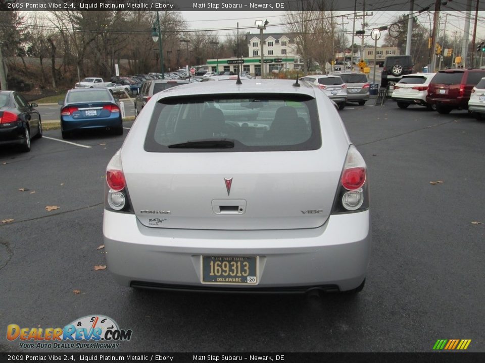 2009 Pontiac Vibe 2.4 Liquid Platinum Metallic / Ebony Photo #7