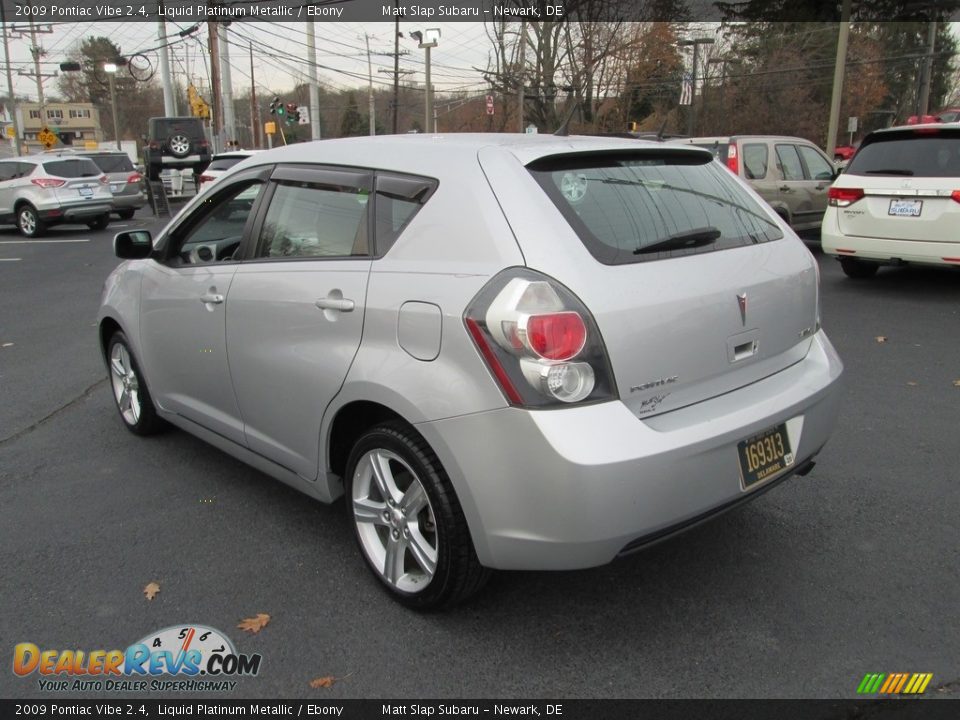 2009 Pontiac Vibe 2.4 Liquid Platinum Metallic / Ebony Photo #8