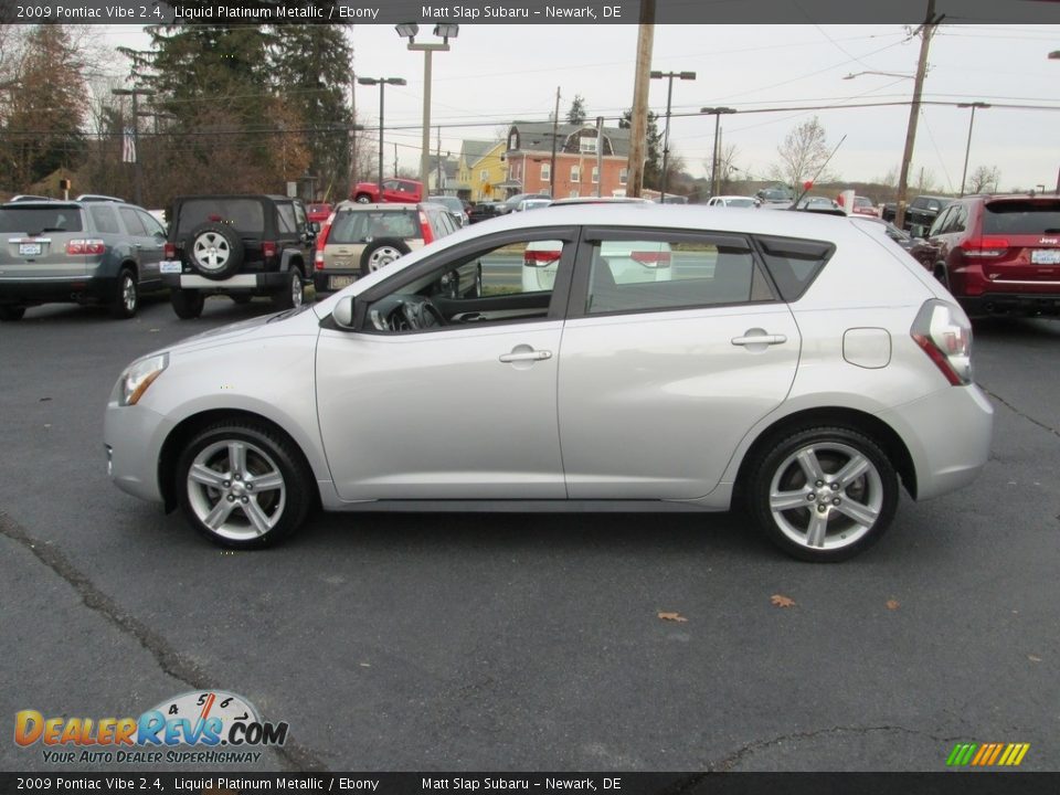 2009 Pontiac Vibe 2.4 Liquid Platinum Metallic / Ebony Photo #9