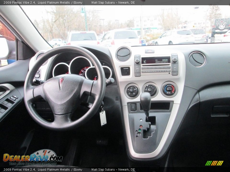 2009 Pontiac Vibe 2.4 Liquid Platinum Metallic / Ebony Photo #10