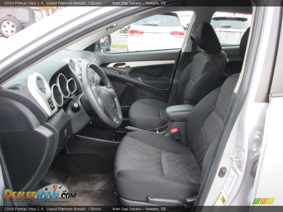 2009 Pontiac Vibe 2.4 Liquid Platinum Metallic / Ebony Photo #12