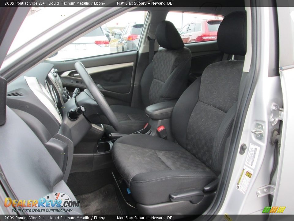 2009 Pontiac Vibe 2.4 Liquid Platinum Metallic / Ebony Photo #15