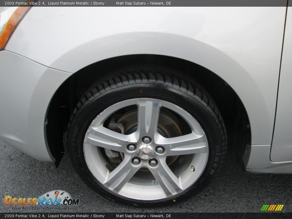 2009 Pontiac Vibe 2.4 Liquid Platinum Metallic / Ebony Photo #21