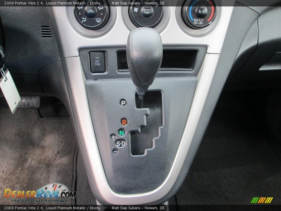 2009 Pontiac Vibe 2.4 Liquid Platinum Metallic / Ebony Photo #25