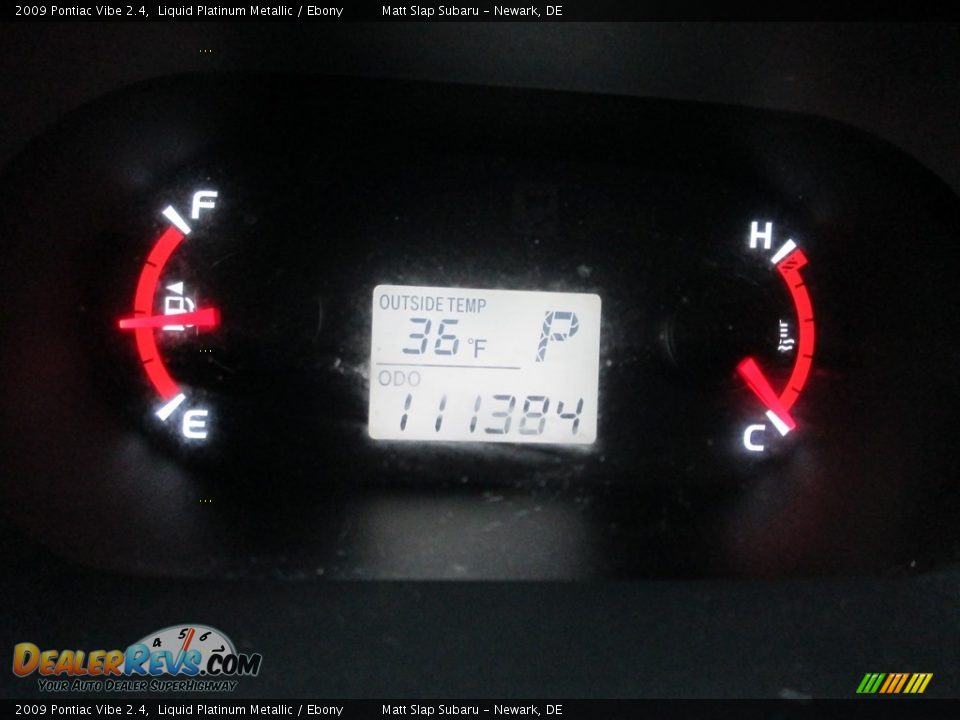 2009 Pontiac Vibe 2.4 Liquid Platinum Metallic / Ebony Photo #27