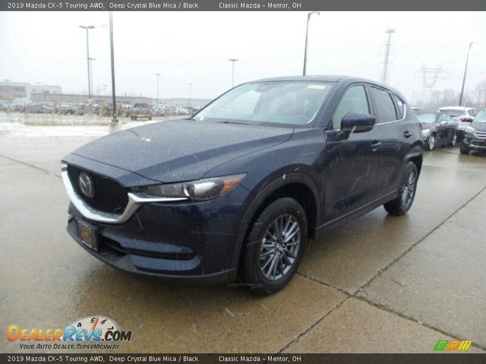 2019 Mazda CX-5 Touring AWD Deep Crystal Blue Mica / Black Photo #1