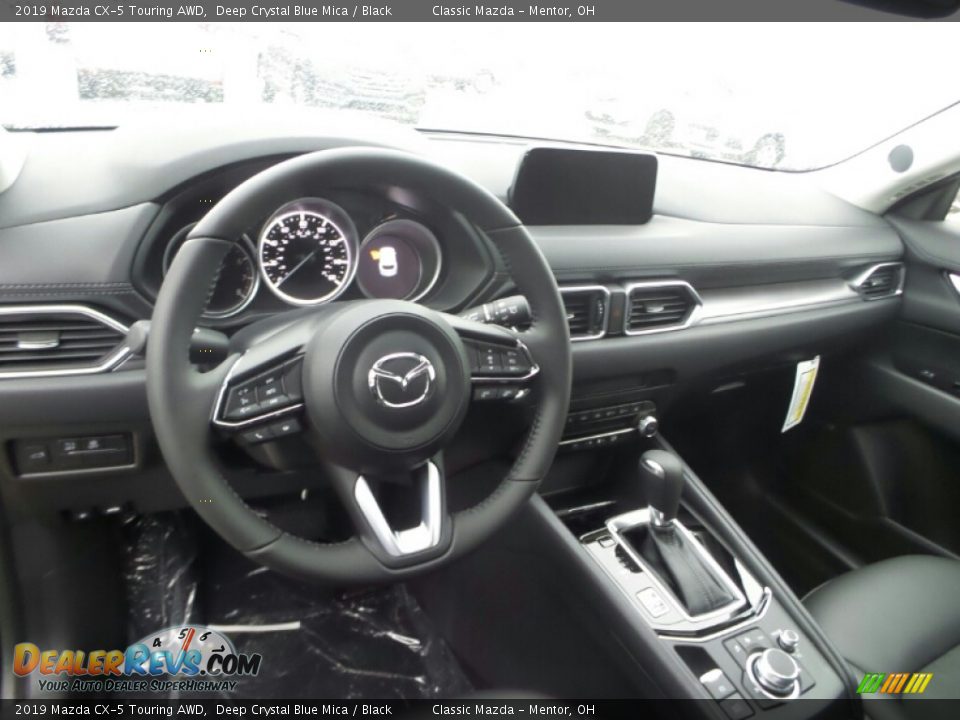 2019 Mazda CX-5 Touring AWD Deep Crystal Blue Mica / Black Photo #3