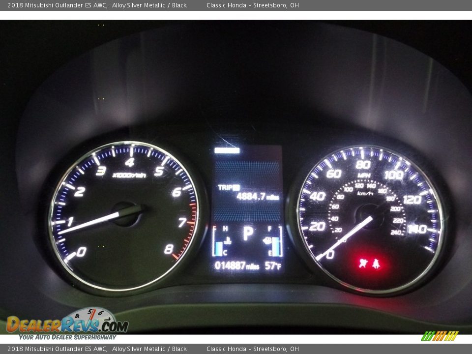2018 Mitsubishi Outlander ES AWC Alloy Silver Metallic / Black Photo #24