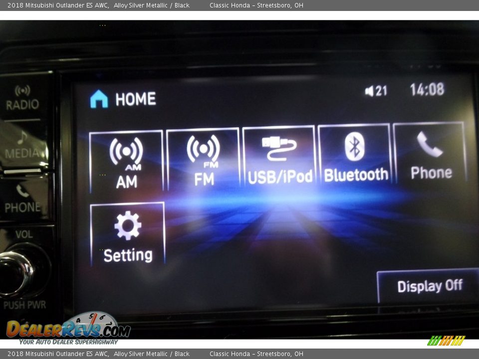 2018 Mitsubishi Outlander ES AWC Alloy Silver Metallic / Black Photo #26