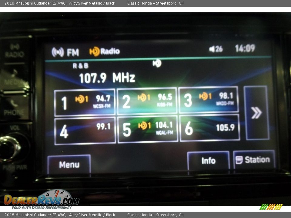 2018 Mitsubishi Outlander ES AWC Alloy Silver Metallic / Black Photo #28