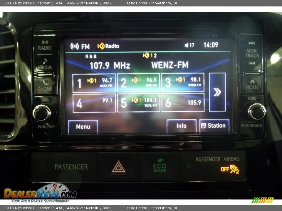 2018 Mitsubishi Outlander ES AWC Alloy Silver Metallic / Black Photo #29