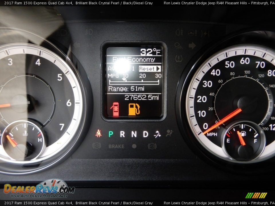 2017 Ram 1500 Express Quad Cab 4x4 Brilliant Black Crystal Pearl / Black/Diesel Gray Photo #20
