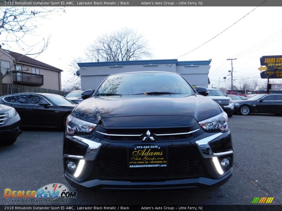 2018 Mitsubishi Outlander Sport ES AWC Labrador Black Metallic / Black Photo #2