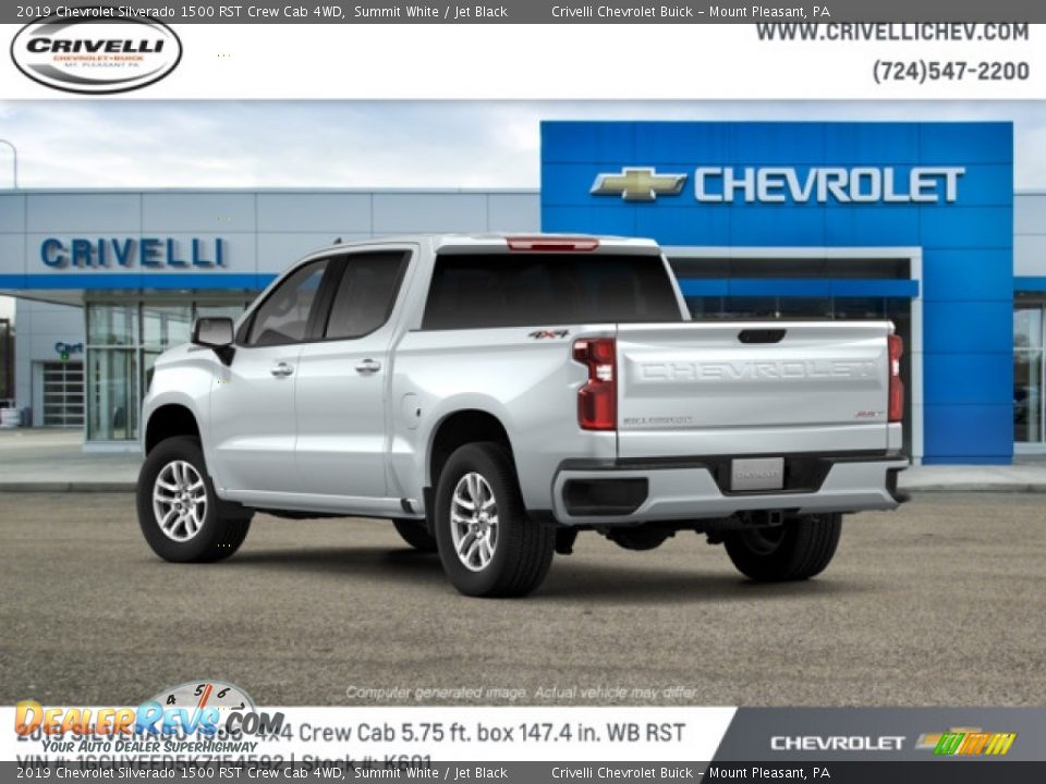 2019 Chevrolet Silverado 1500 RST Crew Cab 4WD Summit White / Jet Black Photo #2