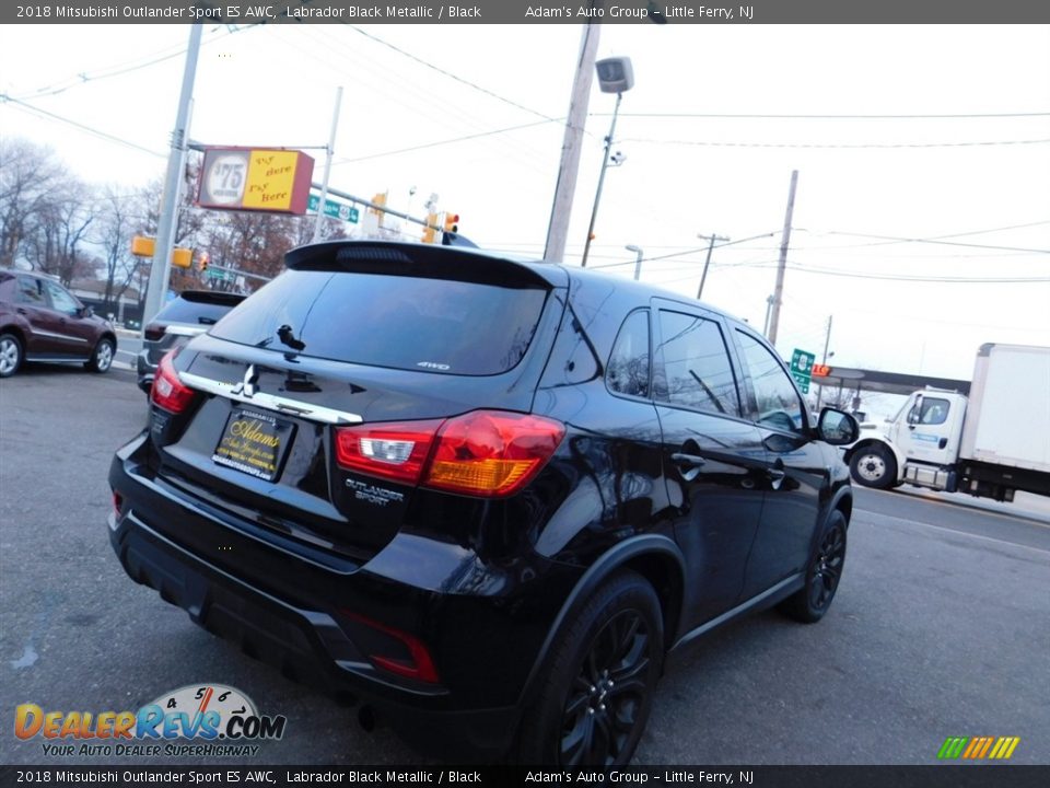 2018 Mitsubishi Outlander Sport ES AWC Labrador Black Metallic / Black Photo #5