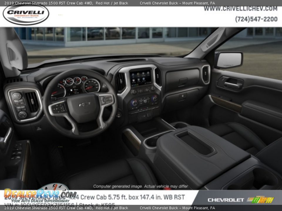 2019 Chevrolet Silverado 1500 RST Crew Cab 4WD Red Hot / Jet Black Photo #5
