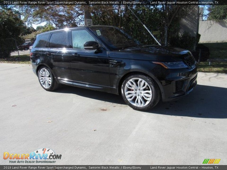 2019 Land Rover Range Rover Sport Supercharged Dynamic Santorini Black Metallic / Ebony/Ebony Photo #1