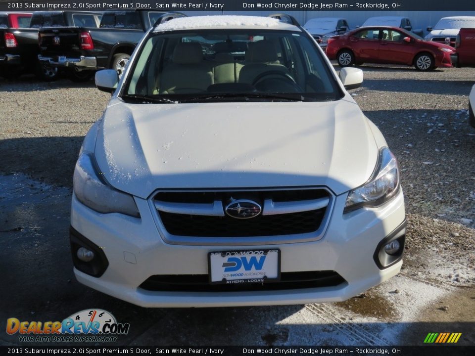 2013 Subaru Impreza 2.0i Sport Premium 5 Door Satin White Pearl / Ivory Photo #4