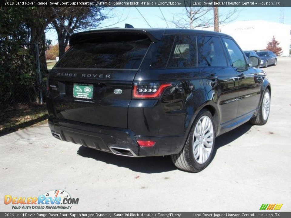 2019 Land Rover Range Rover Sport Supercharged Dynamic Santorini Black Metallic / Ebony/Ebony Photo #7