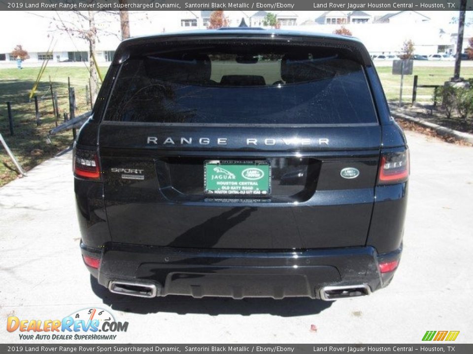 2019 Land Rover Range Rover Sport Supercharged Dynamic Santorini Black Metallic / Ebony/Ebony Photo #8