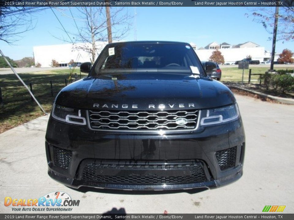 2019 Land Rover Range Rover Sport Supercharged Dynamic Santorini Black Metallic / Ebony/Ebony Photo #9