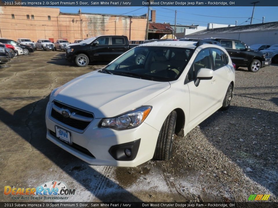 2013 Subaru Impreza 2.0i Sport Premium 5 Door Satin White Pearl / Ivory Photo #7