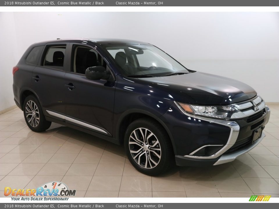 2018 Mitsubishi Outlander ES Cosmic Blue Metallic / Black Photo #1