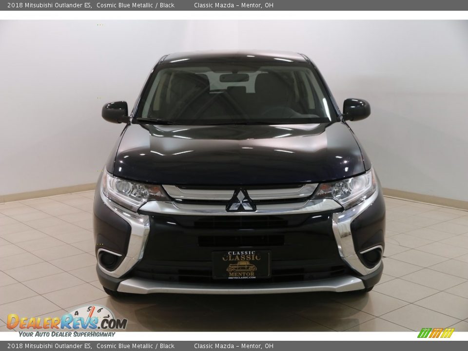 2018 Mitsubishi Outlander ES Cosmic Blue Metallic / Black Photo #2