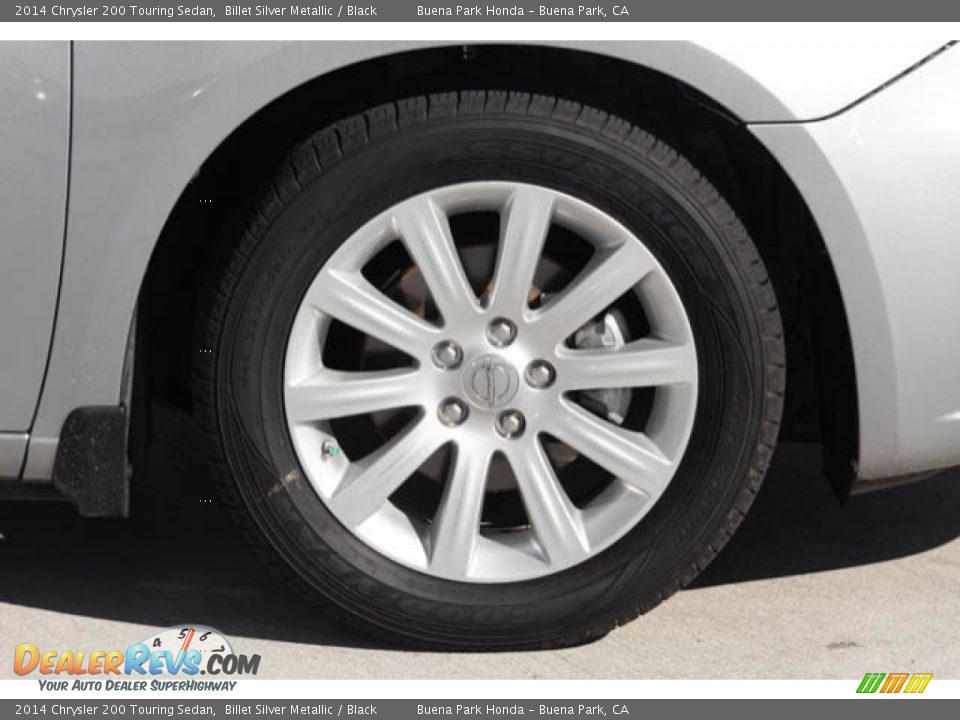 2014 Chrysler 200 Touring Sedan Billet Silver Metallic / Black Photo #32