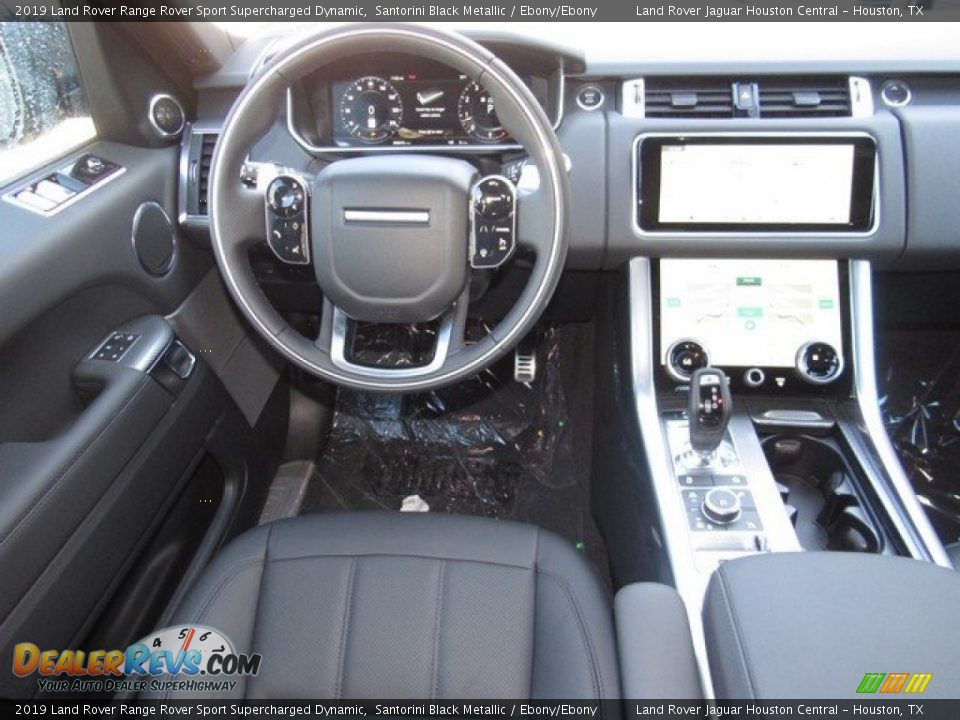 2019 Land Rover Range Rover Sport Supercharged Dynamic Santorini Black Metallic / Ebony/Ebony Photo #14
