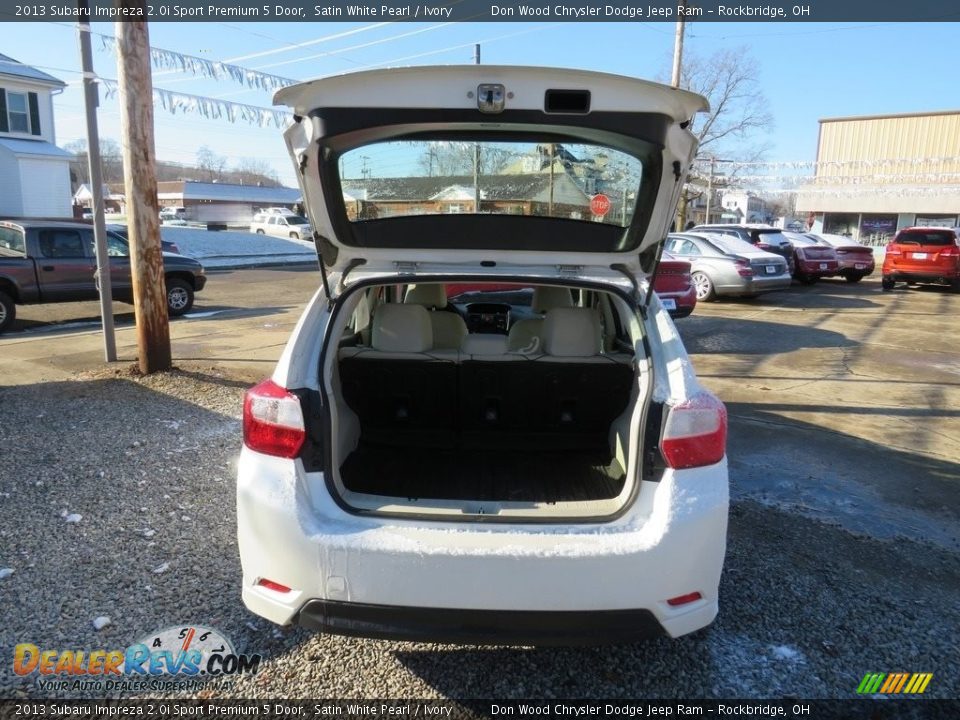 2013 Subaru Impreza 2.0i Sport Premium 5 Door Satin White Pearl / Ivory Photo #12