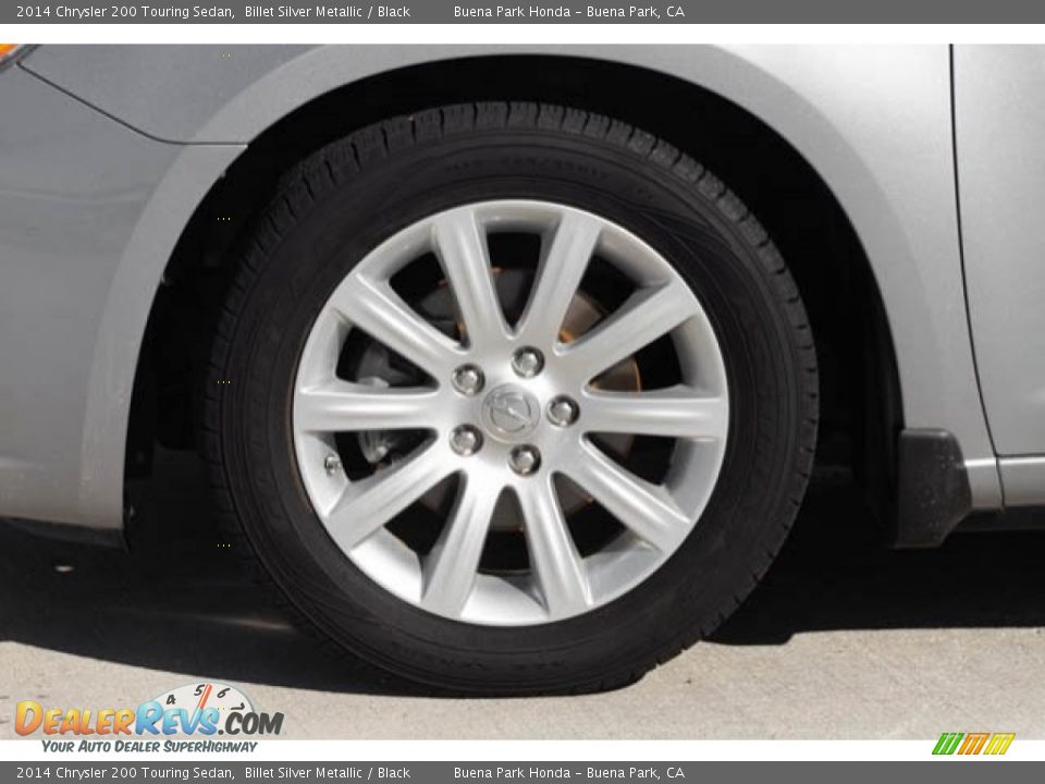 2014 Chrysler 200 Touring Sedan Billet Silver Metallic / Black Photo #34
