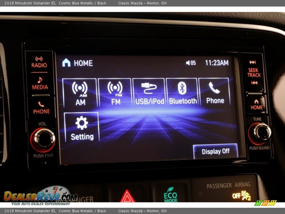 2018 Mitsubishi Outlander ES Cosmic Blue Metallic / Black Photo #10