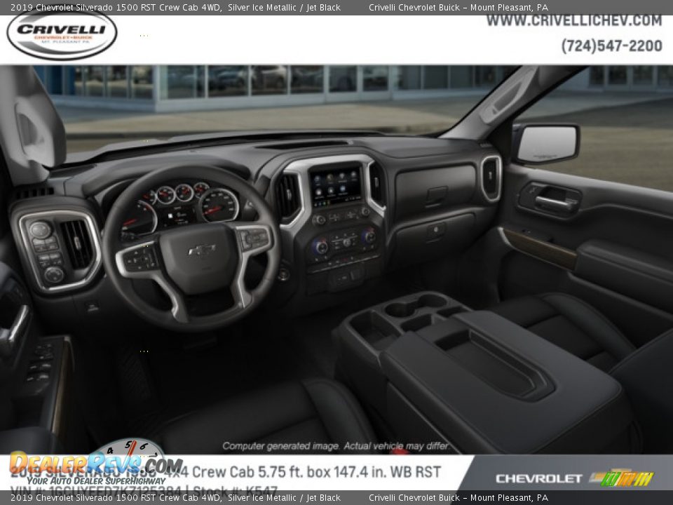 2019 Chevrolet Silverado 1500 RST Crew Cab 4WD Silver Ice Metallic / Jet Black Photo #5