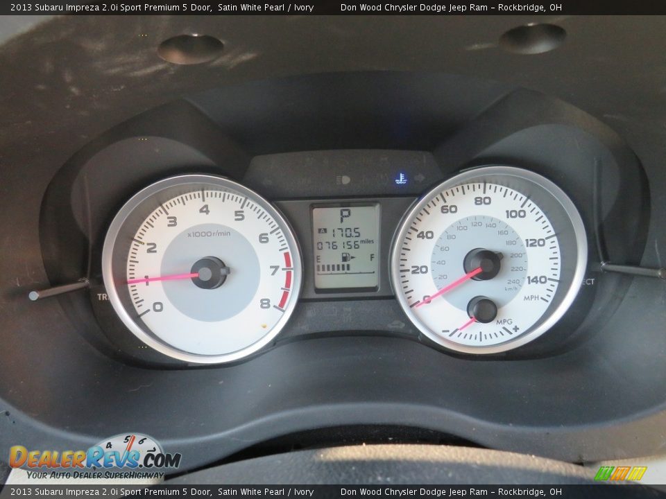 2013 Subaru Impreza 2.0i Sport Premium 5 Door Satin White Pearl / Ivory Photo #17
