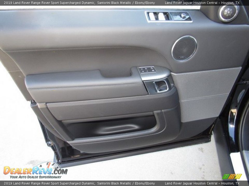 2019 Land Rover Range Rover Sport Supercharged Dynamic Santorini Black Metallic / Ebony/Ebony Photo #23
