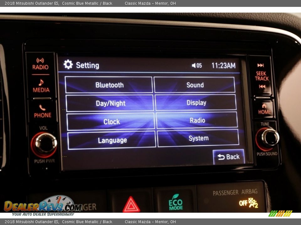 2018 Mitsubishi Outlander ES Cosmic Blue Metallic / Black Photo #12