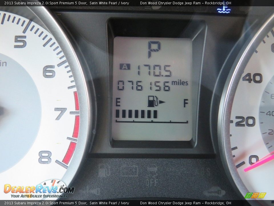 2013 Subaru Impreza 2.0i Sport Premium 5 Door Satin White Pearl / Ivory Photo #18