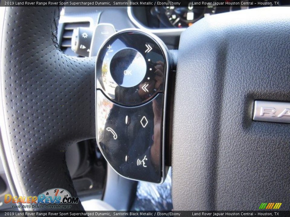 2019 Land Rover Range Rover Sport Supercharged Dynamic Santorini Black Metallic / Ebony/Ebony Photo #26