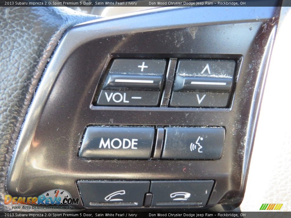 2013 Subaru Impreza 2.0i Sport Premium 5 Door Satin White Pearl / Ivory Photo #20