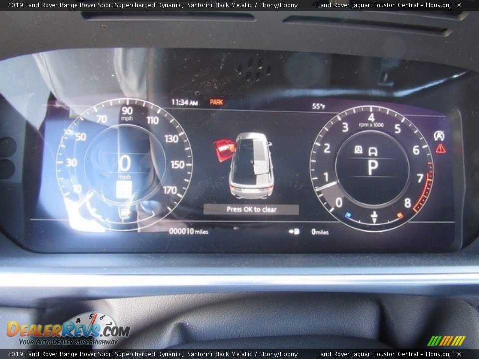 2019 Land Rover Range Rover Sport Supercharged Dynamic Santorini Black Metallic / Ebony/Ebony Photo #28